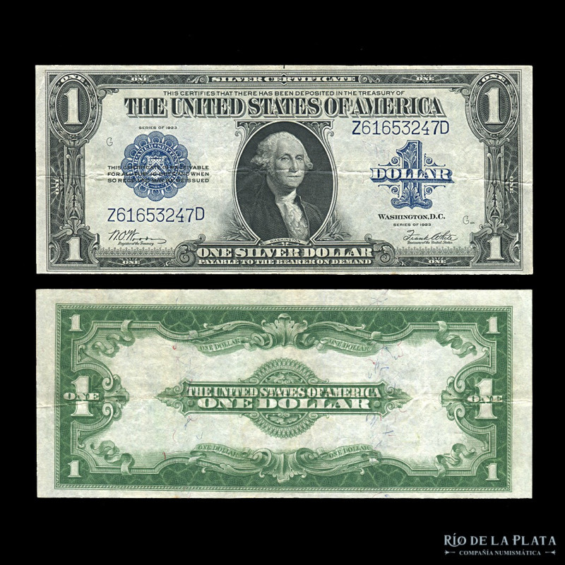 USA. 1 Silver Dollar 1923. Pick 342 (VF+)
Estimate: USD 25-50