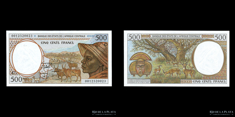 Central African States. 500 Francs 2000. Pick 101c (UNC)
Estimate: USD 15-30