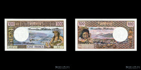 New Hebrides. 100 Francs 1975. Pick 18c