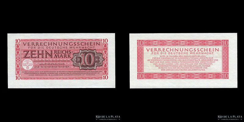 Alemania. WWII. 10 Reichsmark 1944. Pick M40 (UNC)
Estimate: USD 25-50