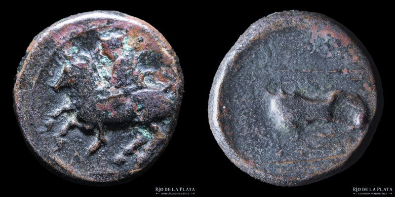 Thessaly. Phalanna (400-340BC) AE Unit. 16.0mm; 3.35g; 10h. A: Thessalian horsem...