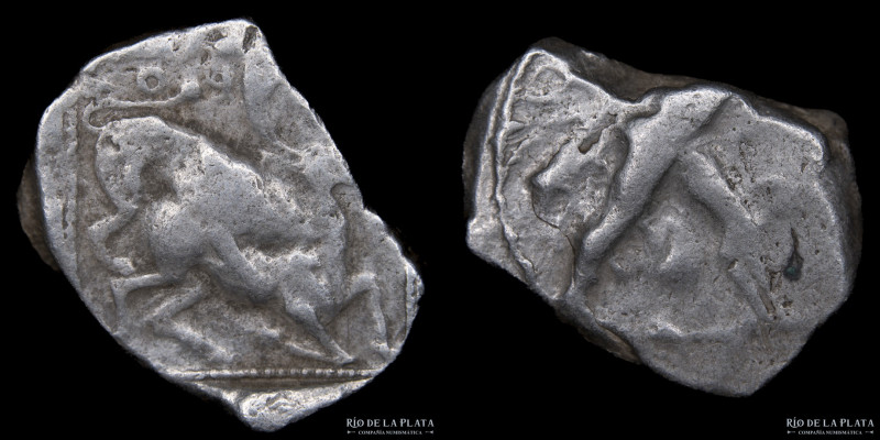 Cyprus. Kition, Azbaal (449-425BC) AR Stater. 22.0mm; 10.94g; 9h. A: Herakles ad...