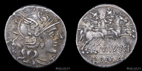 Roman Republic. M. Junius Silanus 145BC, AR Denarius