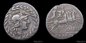 Roman Republic. C. Gellius 138BC, AR Denarius