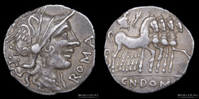 Roman Republic. Cn. Domitius, Curtius, Silanus 116-115BC, AR Denarius