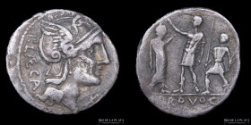 Roman Republic. P. Porcius Laeca 110-109BC, AR Denarius