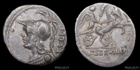 Roman Republic. P. Servilius M.f. Rullus 100BC, AR Denarius