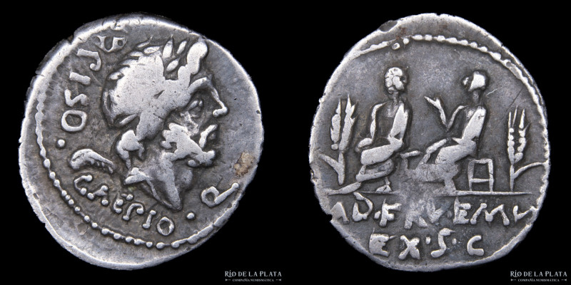 Roman Republic. L. Calpurnius Piso Caesoninus and Q. Servilius Caepio. Rome mint...