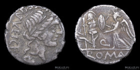 Roman Republic. C. Egnatuleius 97BC, AR Quinarius