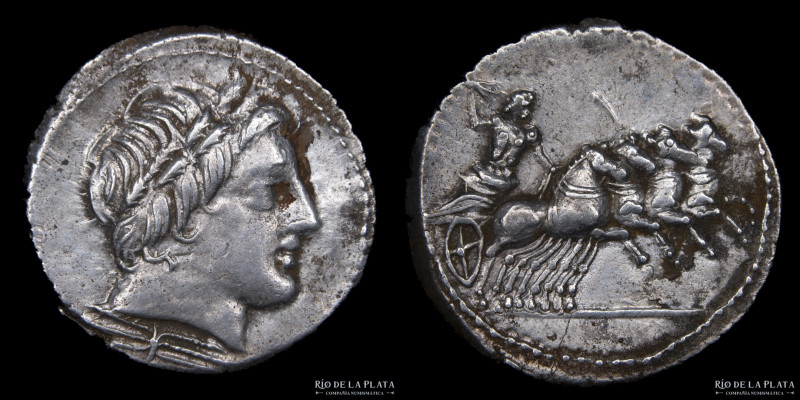 Roman Republic. Gargilius, Ogulnius, and Vergilius 86BC, AR Denarius. Rome mint....