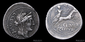 Roman Republic. L. Censorinus, P. Crepusius and C. Limetanus 82BC, AR Denarius