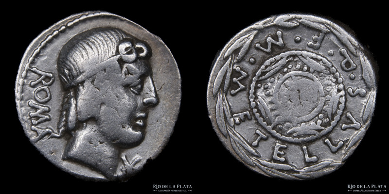 Roman Republic. M. Metellus Q.F 82-80BC, AR Denarius. Rome mint. 16.8mm; 3.91g; ...