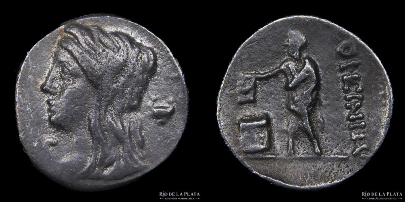 Roman Republic. L. Cassius Longinus 63BC, AR Denarius. Rome mint. 17.5mm; 3.39g;...
