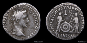 Augustus 27BC-14AD, AR Denarius. Caius & Lucius. RIC 207