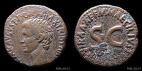 Augustus 27BC-14AD, AE As. Maecilius Tullus RIC 436