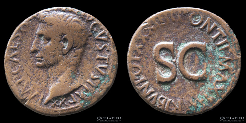 Augustus 27BC-14AD, AE As. Rome mint (without moneyer´s name 11-12AD) 26.2mm; 10...