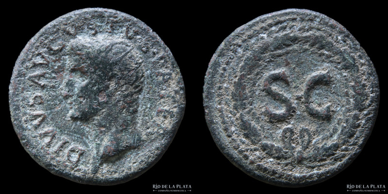 Divo Augustus under Tiberius 22-30AD, AE Dupondius. Rome mint (Struck under Tibe...