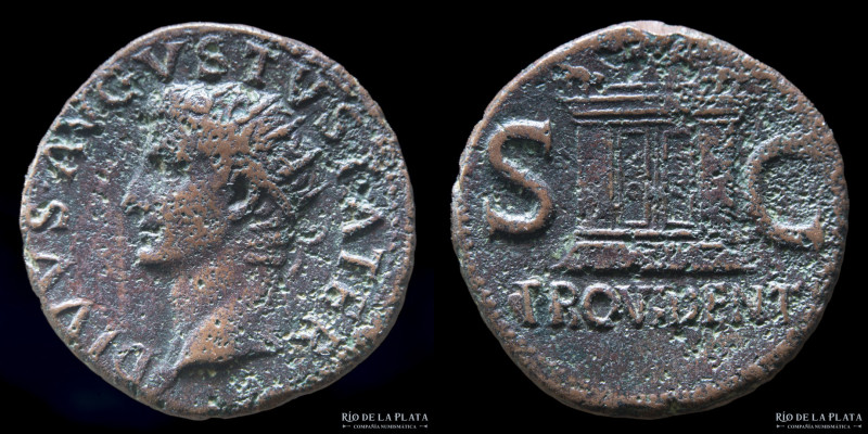 Divo Augustus under Tiberius 22-30AD, AE Dupondius. Rome mint (Struck under Tibe...