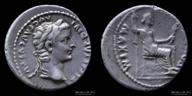 Tiberius 14-37AD, AR Denarius. Tribute Penny. RIC 26