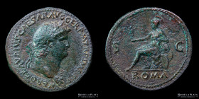Nero 54-68AD, AE Sestertius. RIC 442