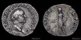 Vespasian 69-79AD, AR Denarius. Aequitas. RIC 21