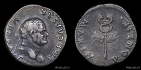 Vespasian 69-79AD, AR Denarius. Caduceus. RIC 703