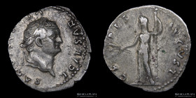 Titus as Caesar 69-79AD, AR Denarius. RIC 974 Rare