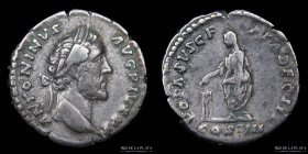Antoninus Pius 138-161AD, AR Denarius. RIC 294b
