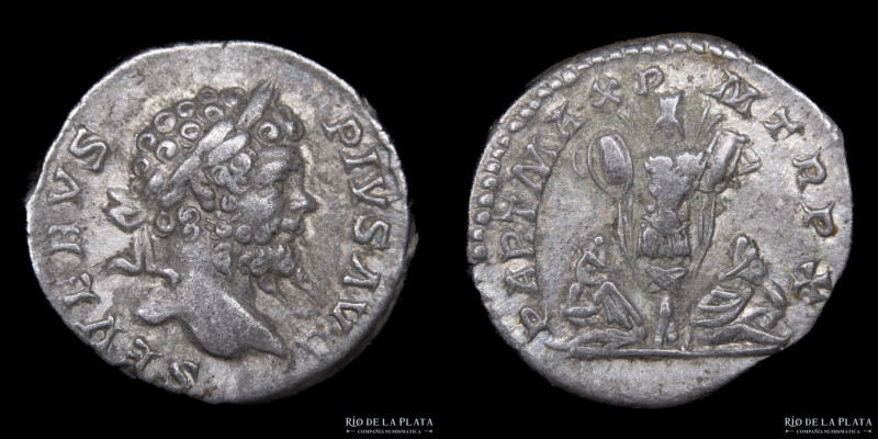 Septimius Severus 193-211AD, AR Denarius. Rome mint (Struck 201AD) 17.5mm; 3.90g...