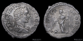 Geta as Caesar 198-209AD, AR Denarius. RIC 51