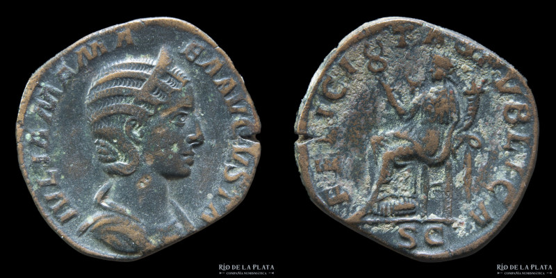 Julia Mamaea 222-235AD (mother of Severus Alexander) AE Sestertius. Rome mint (S...