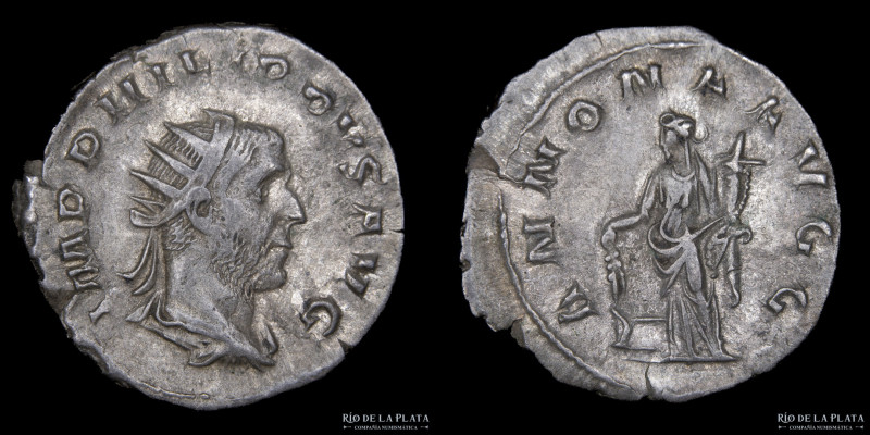Philip I Arab 244-249AD, AR Antoninianus. Rome mint (Struck 244-247AD) 22.0mm; 3...
