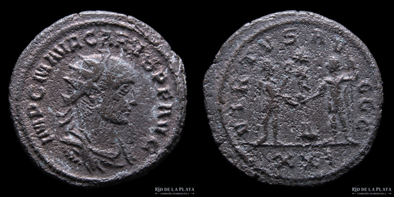 Carus 282-283AD. VE Antoninianus. Antioch mint, 4º office (282DC) 21.5mm; 4.36g;...