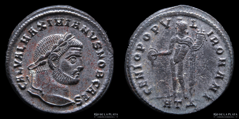 Galerius as Caesar 293-305AD. AE Follis. Heraclea mint, 4º office (297-298AD) 26...