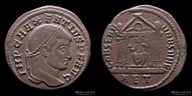 Maxentius 306-312AD. VE Follis. Rome mint, 3º office (307-310AD) 24.0mm; 6.19g; ...