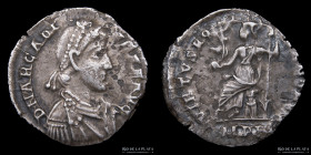 Arcadius 393-408AD. AR Siliqua, Milan mint. RIC 32b