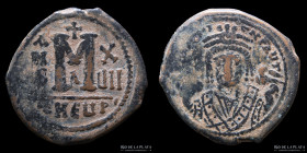 Byzantine. Maurice Tiberius (582-602AD) AE Follis