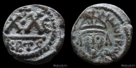 Byzantine. Heraclius 610-641AD. AE 1/2 Follis