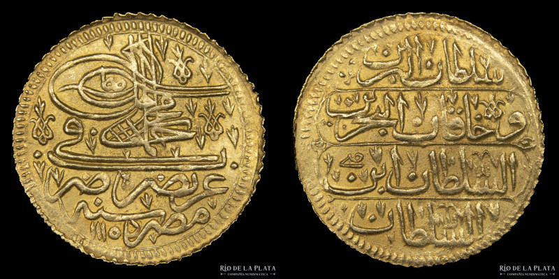 Ottoman Empire. Ahmed III (1703-1730) Gold 1 1/2 Altin AH1115 (1703-4AD). Gold; ...