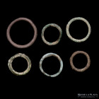 Celtic. AE Ring Money. Lot x 6 bronze rings