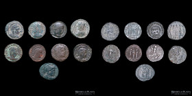 Roma. Lot x 9 coins of Constantine I