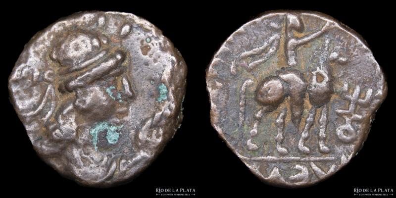 Kushan Empire. Vima Takto (Soter Megas 55-105AD) AE Tetradrachm. AE; 19.0mm; 7.6...