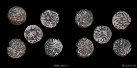 Islamic Sultanates: Delhi. Lot x 5 Bi Jital