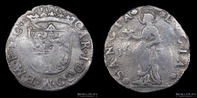 Mantua. Carlo I. 1 Lira 1633. KM149