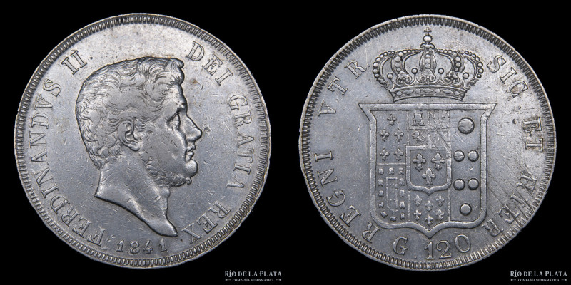 Italian States. Naples (Kingdom of Two Sicilies) Ferdinand II (1830-1859) 120 Gr...