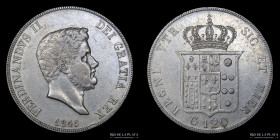 Naples. Two Sicilies. 120 Grana 1845. KM346