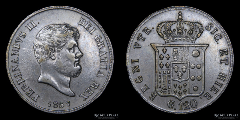 Italian States. Naples (Kingdom of Two Sicilies) Ferdinand II (1830-1859) 120 Gr...