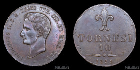 Naples. Two Sicilies. 10 Tornesi 1859. KM377