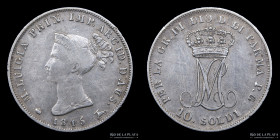 Parma (Duchy) Maria Luigia. 10 Soldi 1815. KM C27