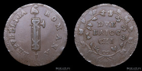 Roman Republic. 2 Baiocchi 1799. KM7.1